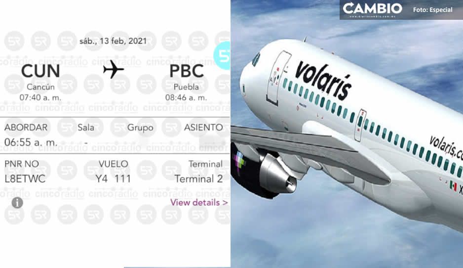 Pasajeros de Volaris compraron vuelo de Cancún a Puebla y los llevaron a Morelia