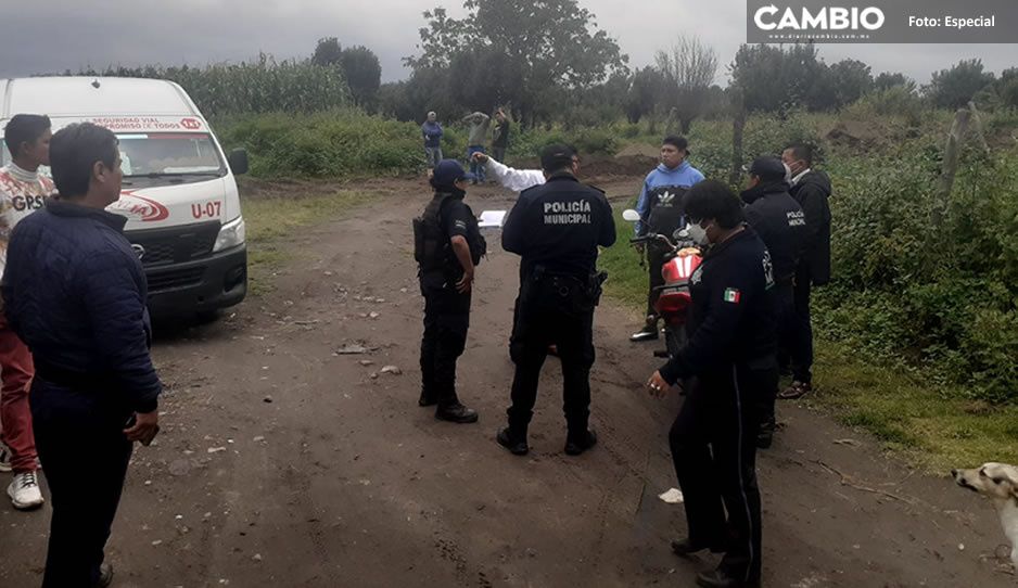 Fuerte movilización en Teotlalcingo; policías logran recuperar combi robada