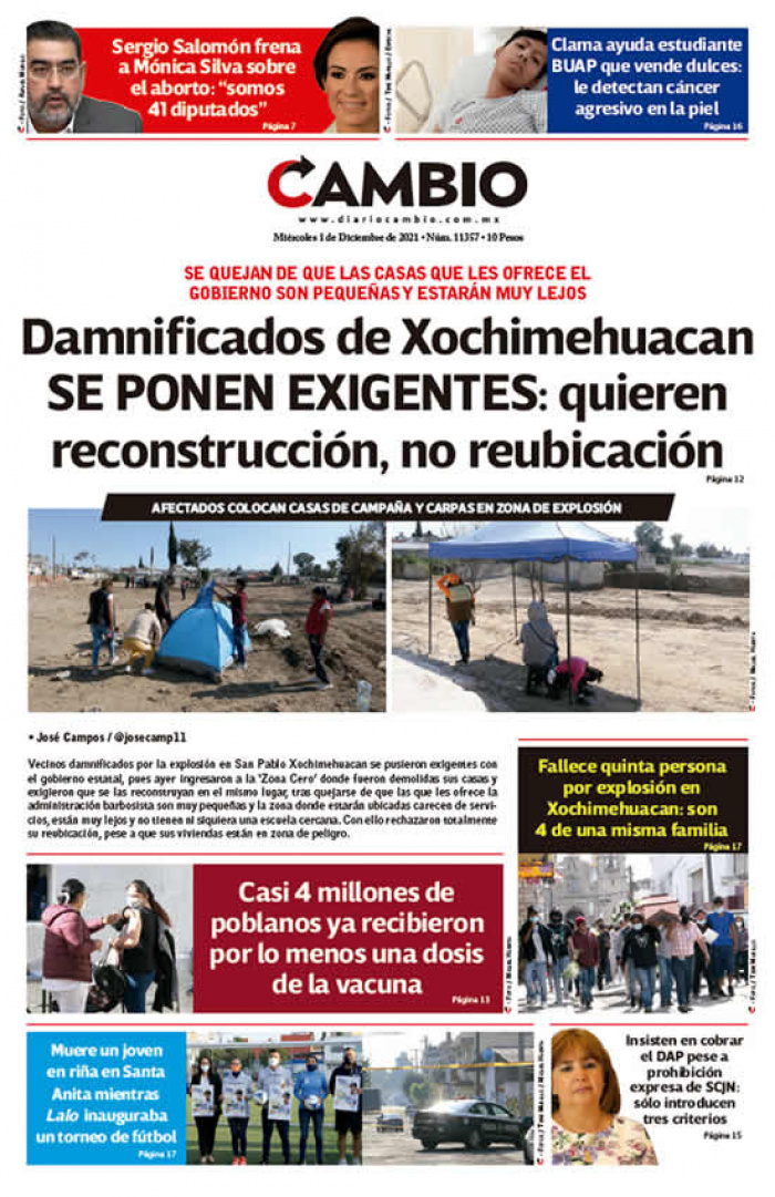 Damnificados de Xochimehuacan SE PONEN EXIGENTES: quieren reconstrucción, no reubicación