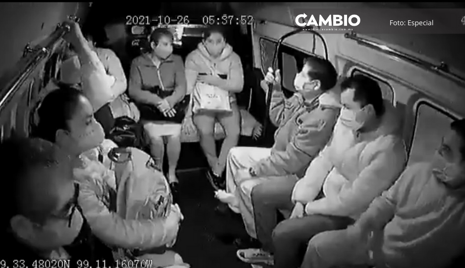 "Pásame la lana o te mato": Maleantes asaltan combi y le disparan a chófer en la cabeza (VIDEO)