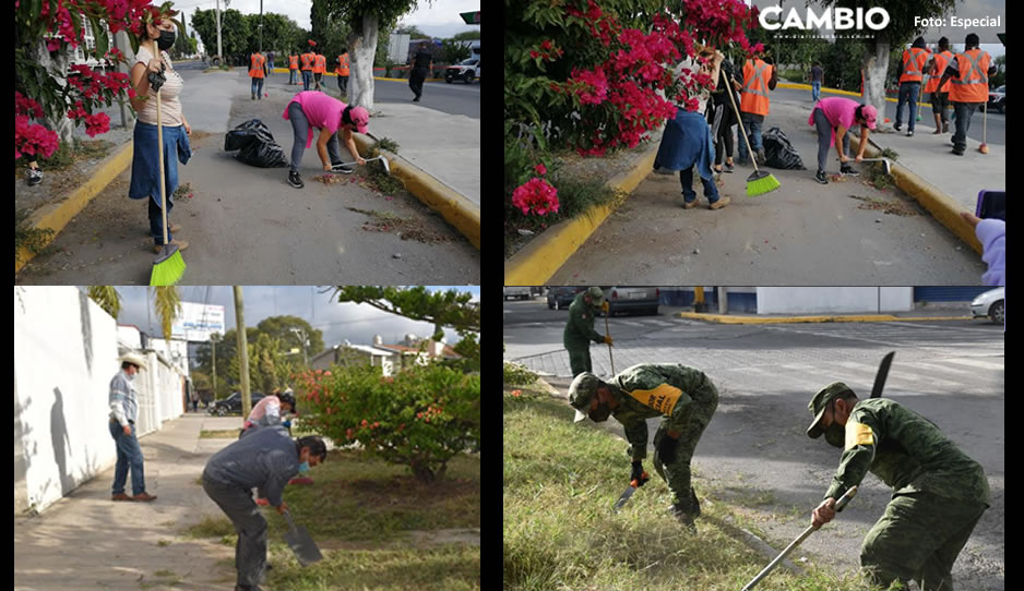 Pobladores se unen para limpiar las calles de Tehuacán; prevén levantar 100 toneladas de basura