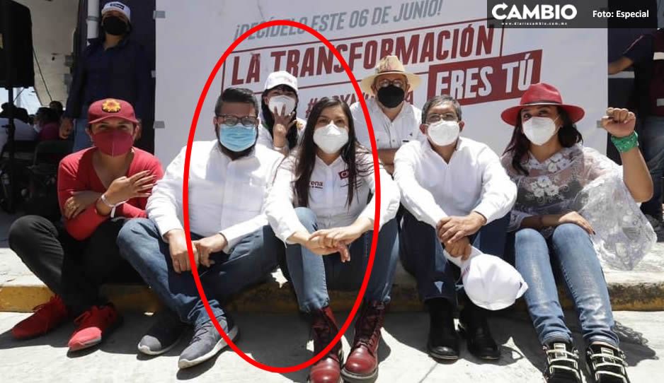 FOTOS: Ángel Soto, implicado en los moches de Claudia, REGRESA con su jefa y se une a la campaña