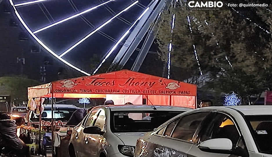 Ambulantes comienzan a invadir la Estrella de Puebla… ¡ya hay puesto de taquitos!