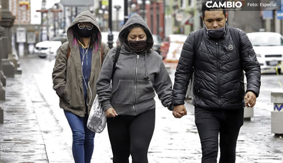 ¡Alista el paraguas y abrigo! Frente frío 26 provocará lluvias en Puebla