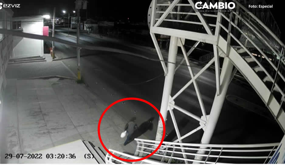 Roban cámara de vigilancia de la SSC en Tecamachalco (VIDEO)