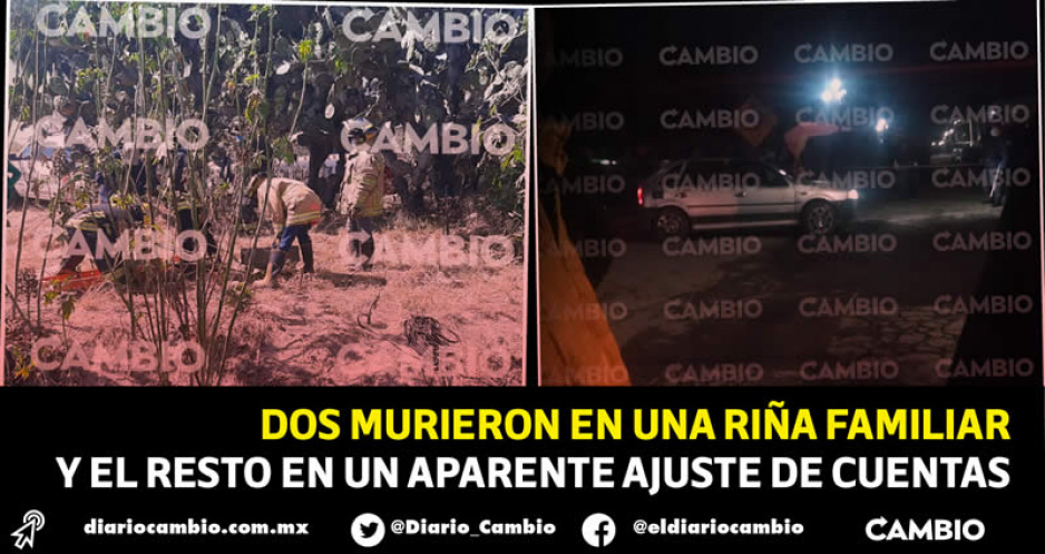 Corre sangre en Acatzingo: en 4 días localizan un cadáver y ejecutan a 4 hombres (FOTOS)