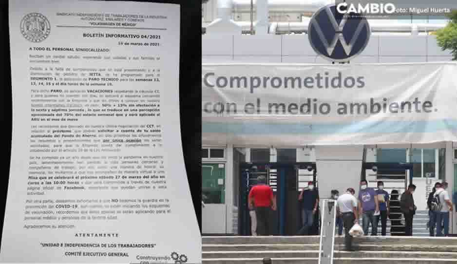Volkswagen se va a paro técnico en línea de Jetta por desabasto de piezas