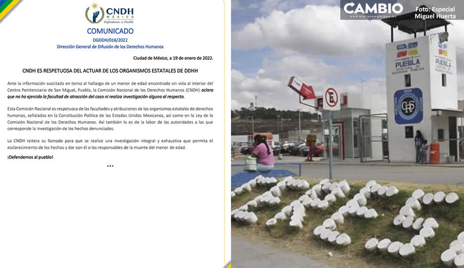 CNDH responde a CDH; aclara que no investigará el caso del bebé asesinado en San Miguel