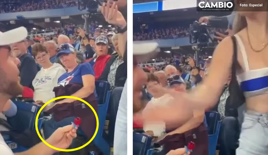 Enamorado propone matrimonio con anillo de dulce y recibe tremenda cachetada (VIDEO)