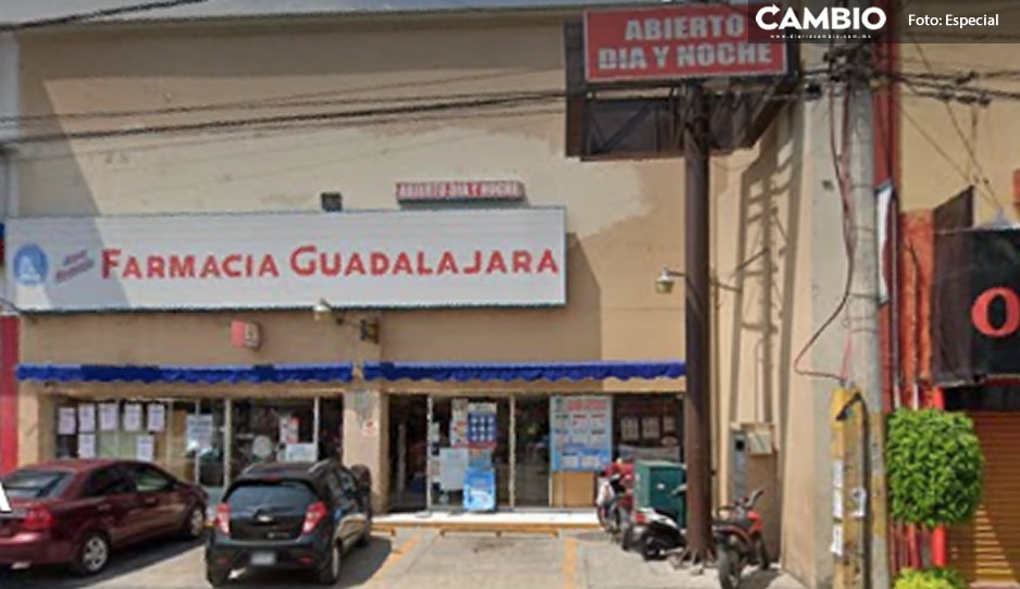 Por 600 pesos, asaltan con pistola en mano una &#039;Farmacia Guadalajara&#039; en Texmelucan
