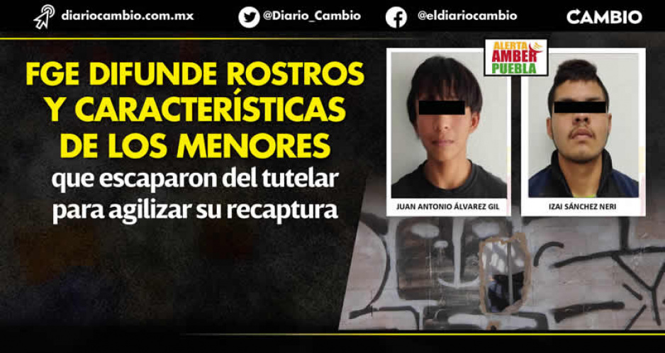 Ellos son los dos menores que escaparon del tutelar