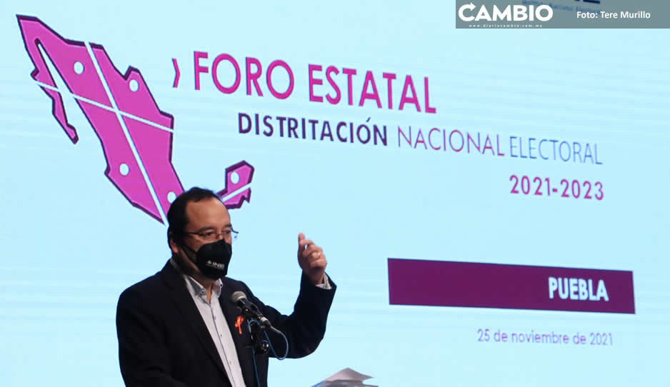 Redistritación federal en Puebla arrancará en 2023 y deberán redefinirse los locales: INE (FOTOS Y VIDEOS)