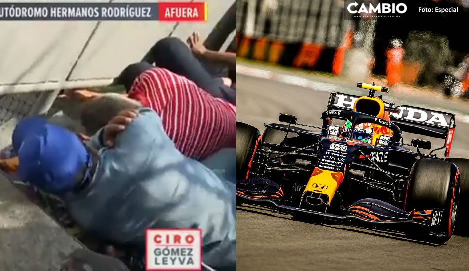 Tirados en el piso y a través de una rendija, aficionados de Fórmula 1 vieron gratis las prácticas libres (VIDEO)