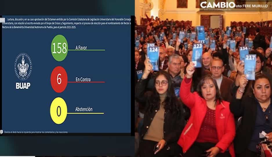 Con 158 votos, CU BUAP aprueba el voto electrónico para la elección de rector