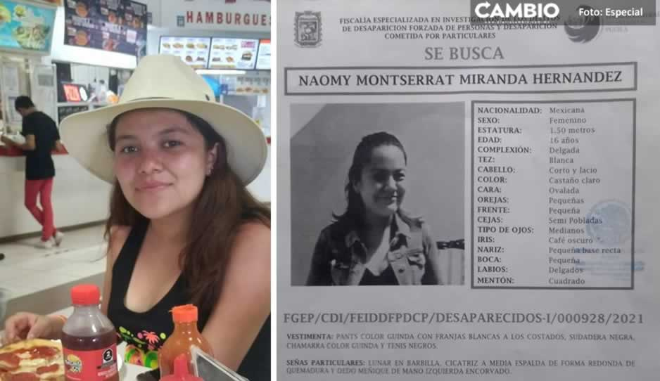 ¿La has visto? Naomy Montserrat de 16 años desapareció en Atlixco