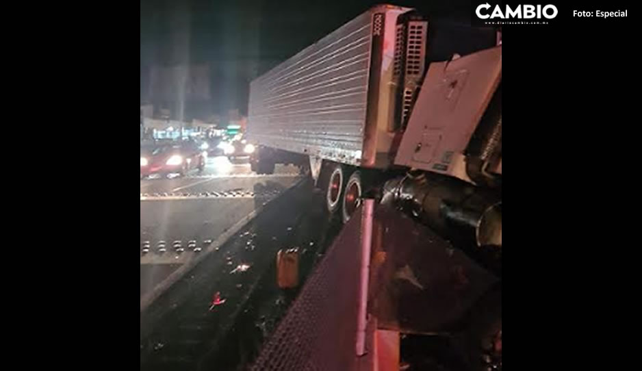 Carambola en la autopista México-Puebla provoca terrible tráfico en ambos sentidos