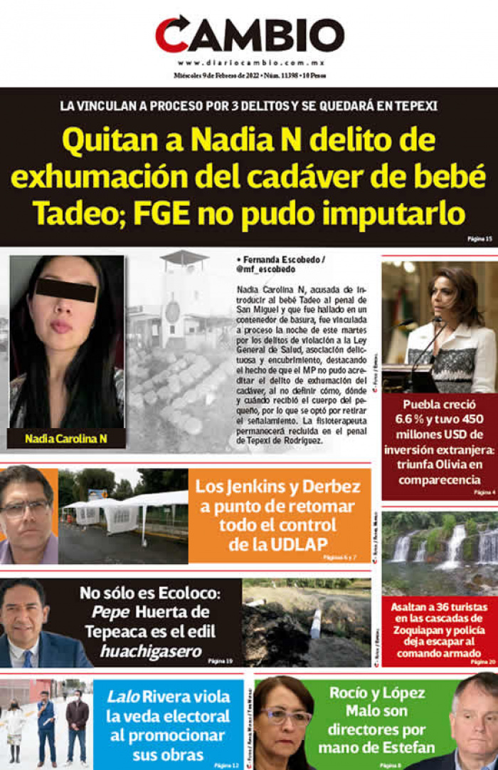 Quitan a Nadia N delito de exhumación del cadáver de bebé Tadeo; FGE no pudo imputarlo