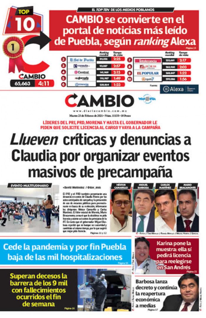 Llueven críticas y denuncias a Claudia por organizar eventos masivos de precampaña