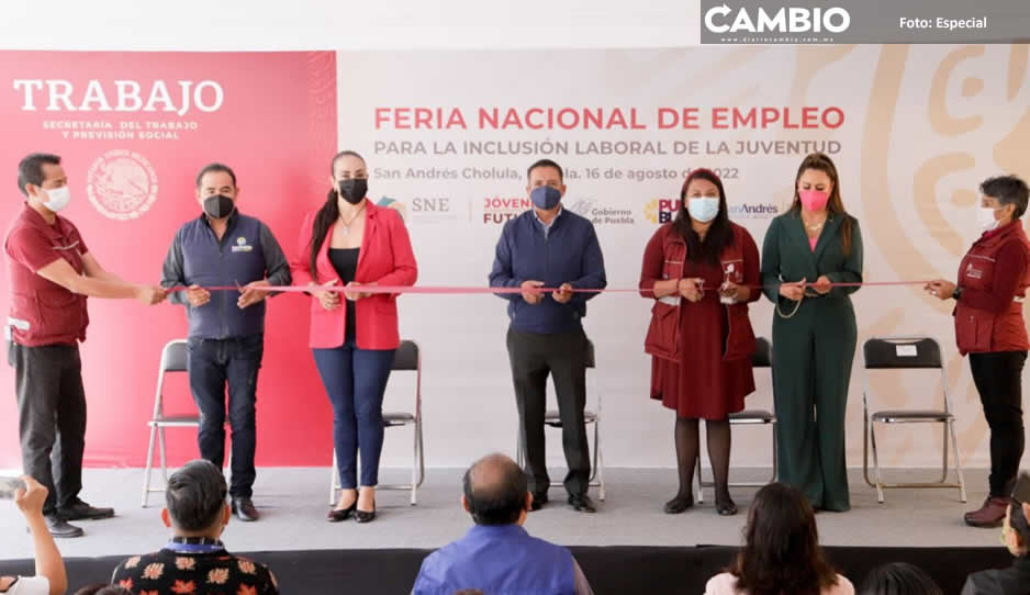 Inaugura Mundo Tlatehui Segunda Feria Nacional de Empleo en San Andrés Cholula