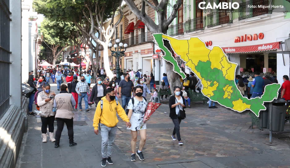 Puebla regresa a verde en el semáforo Covid ante disminución de casos en la última semana