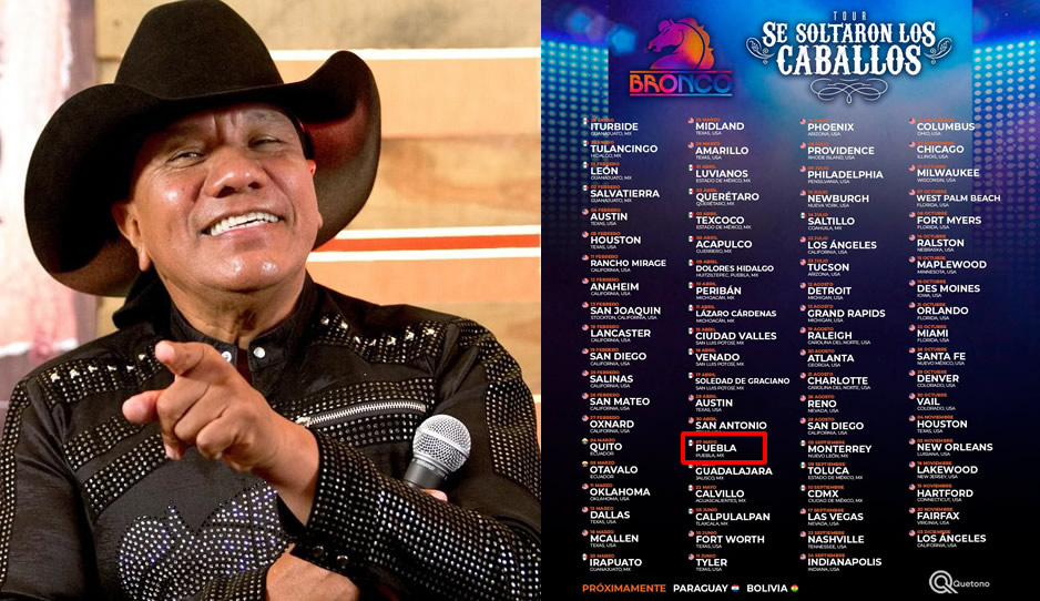 Bronco asegura que estará el 7 de mayo en Puebla ¿Será en la Feria de Puebla?