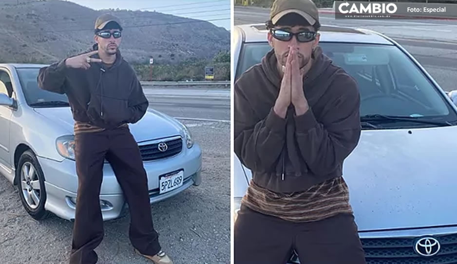 El día que Bad Bunny cambió su Bugatti por un Toyota Corolla de 2003: me hace feliz
