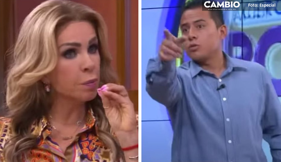 ¡Insólito! Hombre amenaza a Rocío Sánchez Azuara durante programa en vivo: “Afuera vas a ver” (VIDEO)