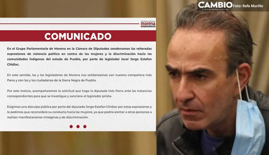 Morena en San Lázaro pide sancionar a Estefan por violencia política vs Inés Parra