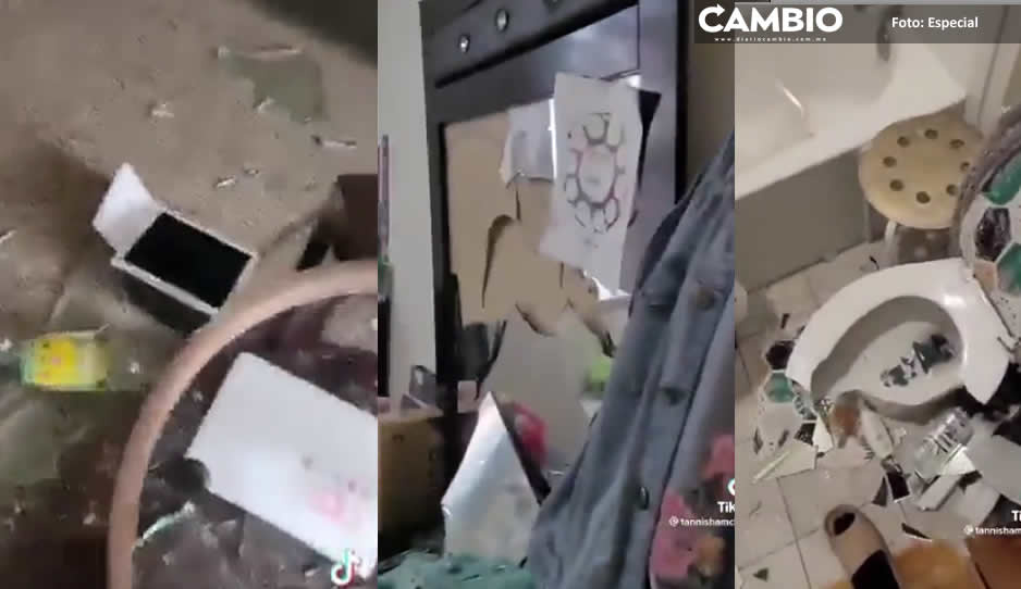 Mamá castiga a hijo sin celular y joven destruye su casa (VIDEO)