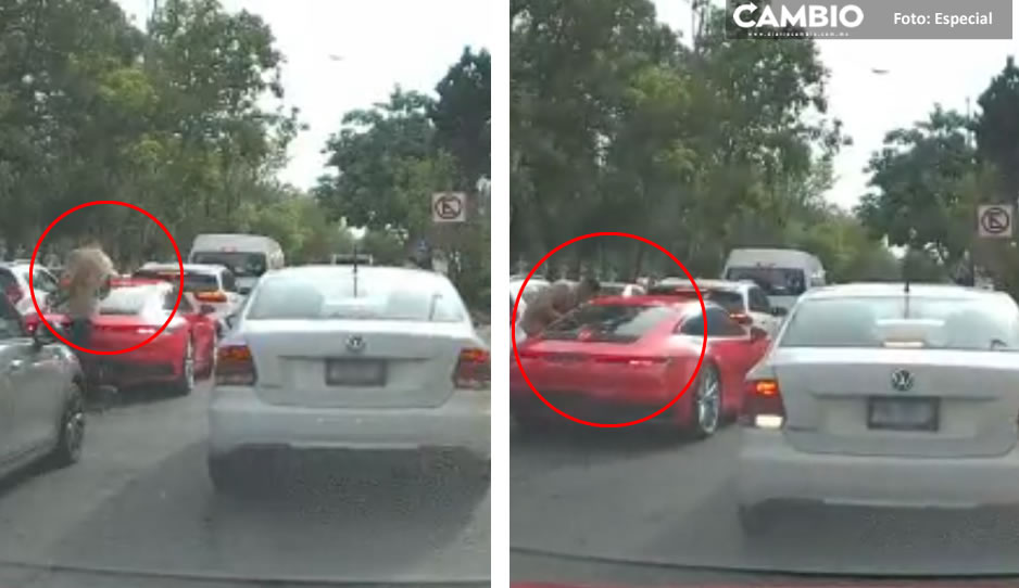 VIDEO: Ladrón ‘bien vestido’ atraca a conductor de Porsche en EdoMex