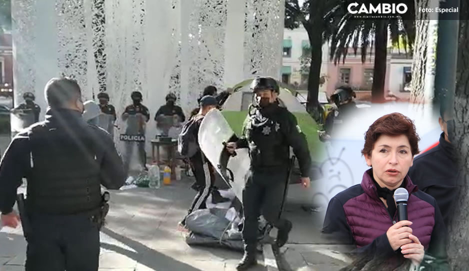 Los granaderos en el Zócalo sólo fueron para resguardar a los estudiantes, así se justifica Consuelo (VIDEO)