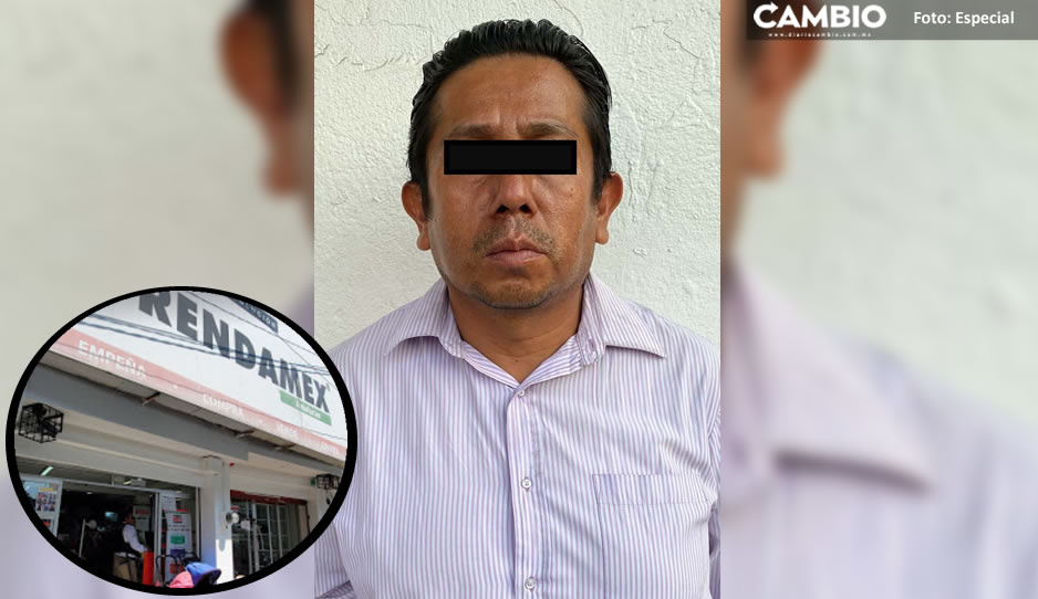 Detienen en la colonia El Salvador a integrante de “Los Marros” que atracó el Prendamex de Xonacatepec