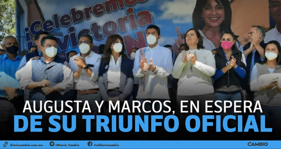 Augusta y Marcos festejan ¡por fin! su triunfo en la interna del PAN
