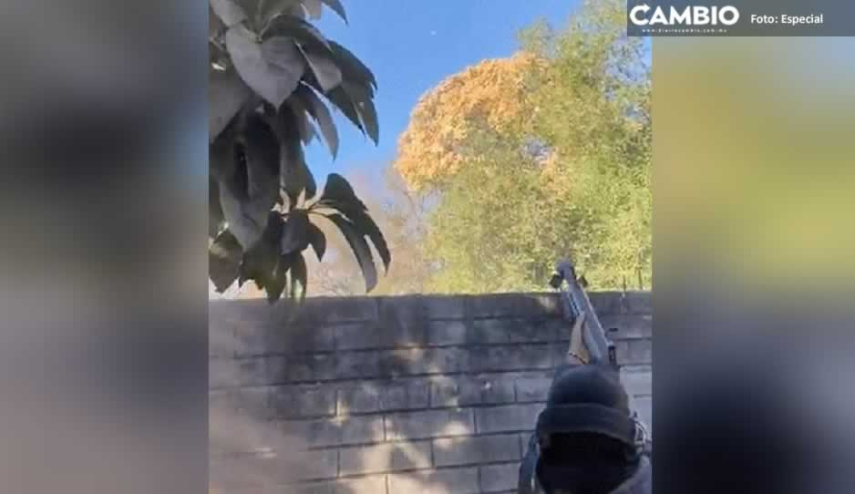 Con barret calibre 50, así dispararon Los Chapitos vs la Fuerza Aérea Mexicana (VIDEO)