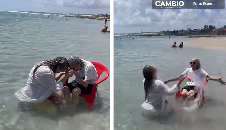VIDEO: ¡Voy a llorar! Abuelita de 94 años conoce el mar por primera vez y su reacción se hace viral