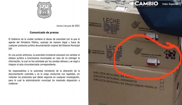 Ayuntamiento acusa a la Fiscalía de sustraer documentos del DIF de forma ilegal por el lechegate