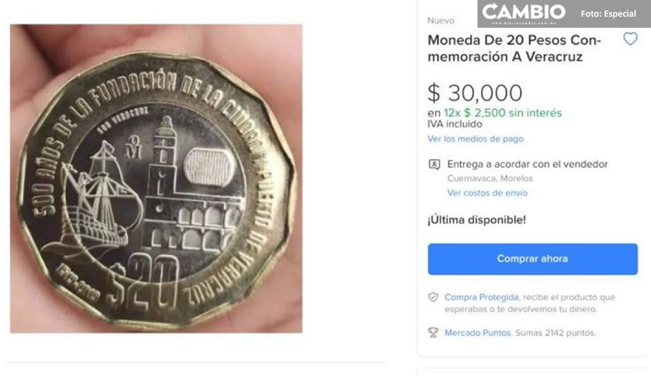 VIDEO: Esta es la moneda de 20 pesos que cuesta hasta 30 mil &iquest;tienes alguna?