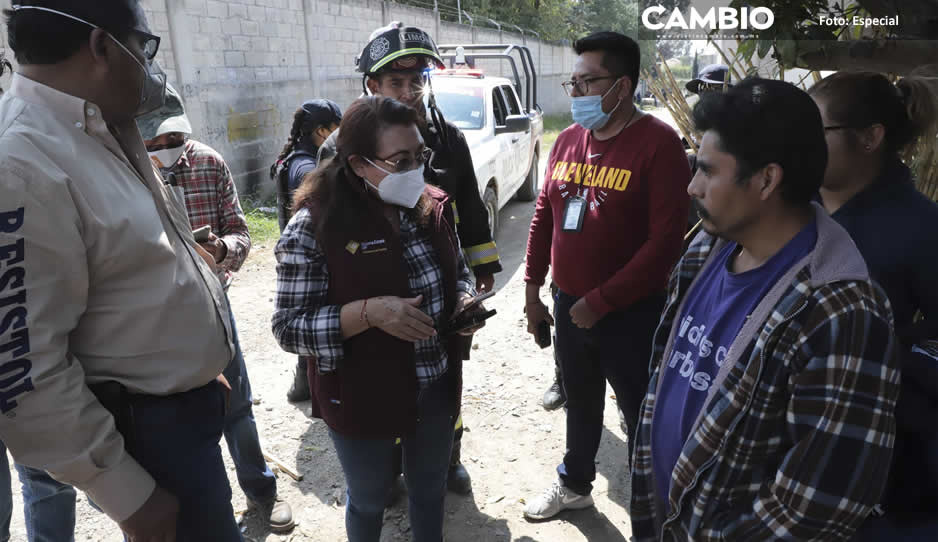 Sedif estatal atendió a 300 personas desalojadas de la zona de peligro en Xochimehuacan: Leonor Vargas (FOTOS Y VIDEO)