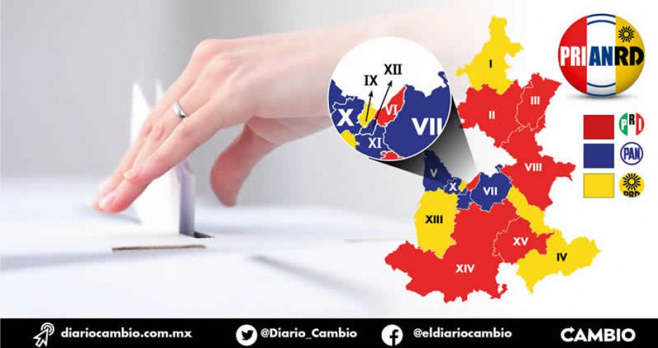 Definido el reparto de distritos del PRIANRD: el PAN pierde, se queda sólo 5 distritos y PRD sube a cuatro