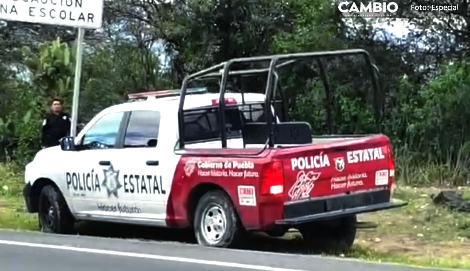 Confunden patrulla estatal con una ‘fake’ por circular sin placas en Tehuacán