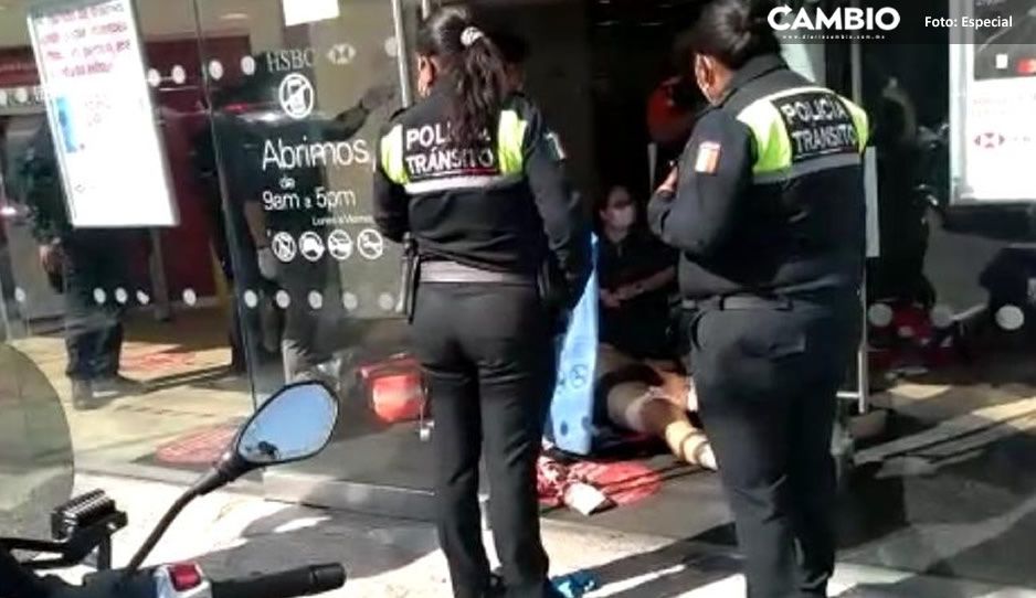 Puebla del terror: le disparan en las piernas a cuentahabiente de HSBC en El Carmen (VIDEO)