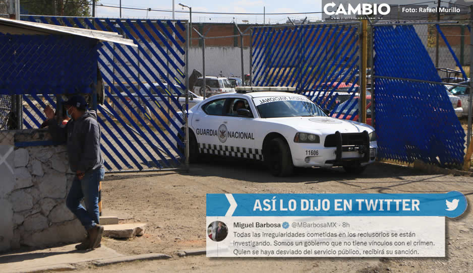 Guardia Nacional llegó a San Miguel a reforzar la seguridad, aclara Barbosa y descarta motín (VIDEOS)