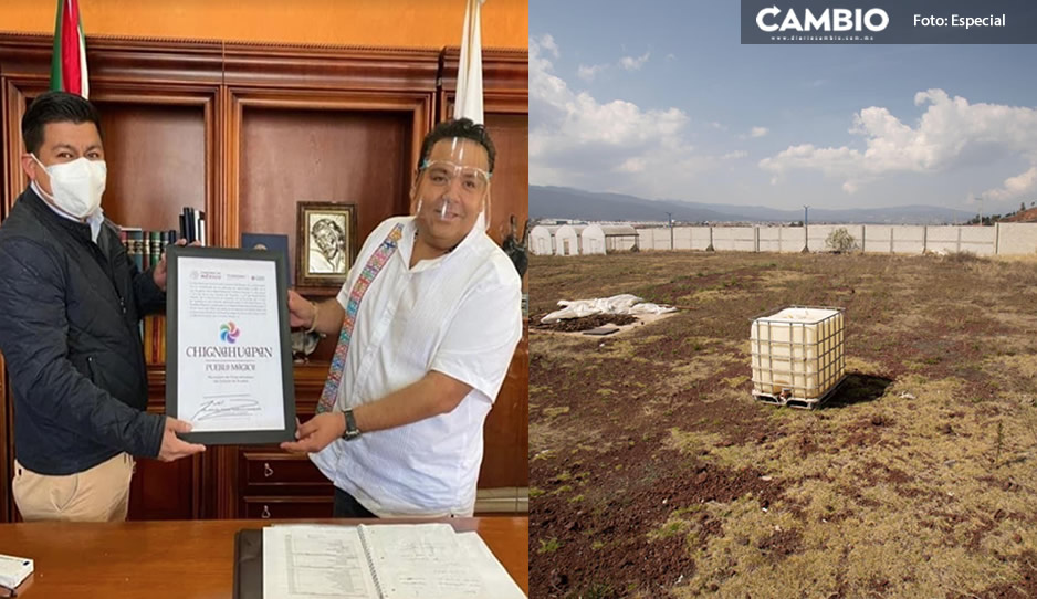 Lorenzo Rivera recupera terreno que se adueñó ilegalmente la administración pasada en Chignahuapan
