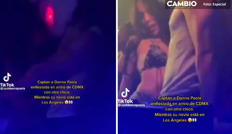 ¿Danna Paola le fue infiel a Alex Hoyer? Revelan VIDEO de la cantante bailando con hombre enmascarado