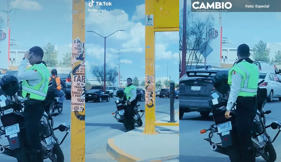 Mujeres acosan a tránsito guapo y lo suben a TikTok (VIDEO)