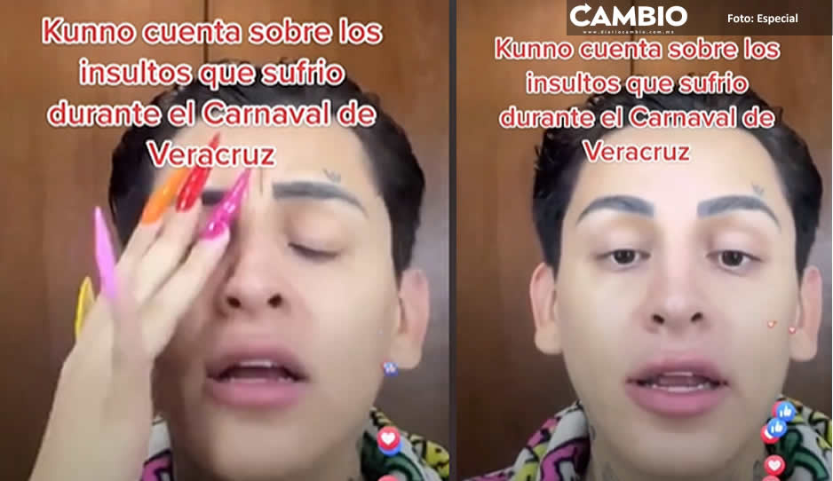 En Veracruz no quieren a Kunno: así lo corrieron del Carnaval (VIDEO)