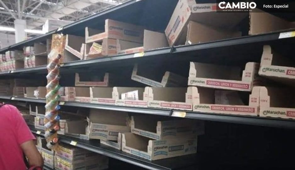 ¡Antes de que se acaben! Mexicanos hacen compras de pánico de Maruchan (FOTOS)