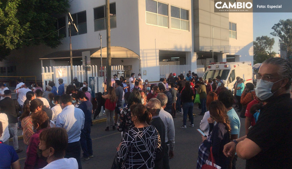 ¡Alerta de sismo! Desalojan el hospital ISSSTE de San Manuel (VIDEO)