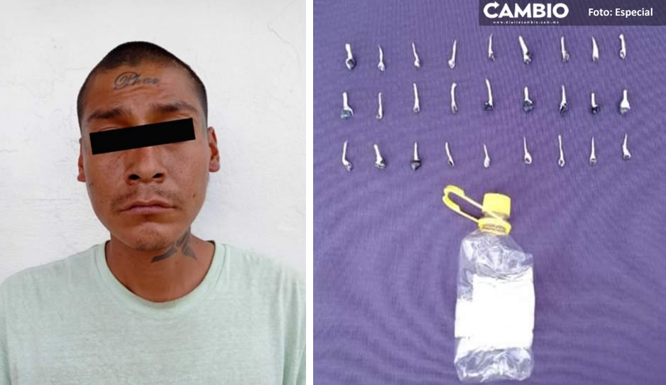 Detienen a narcomenudista con dosis de heroína en Santa Cruz Buenavista