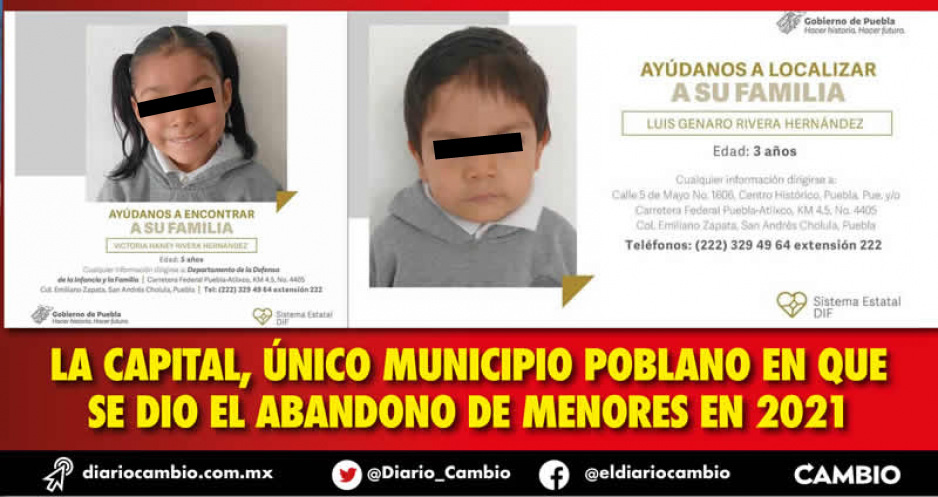 Puebla, la Ciudad de los Ángeles desamparados: 17 niños fueron abandonados por sus padres (FOTOS)